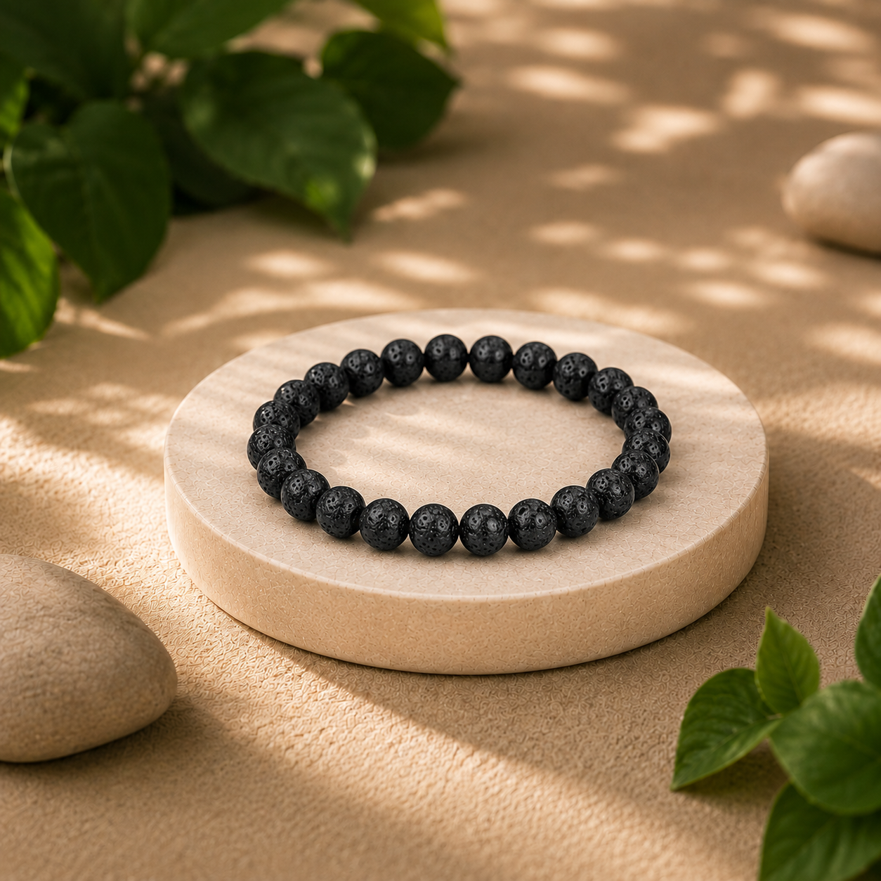 THE ZODIENT - ZEN NATURAL LAVA STONE BRACELET